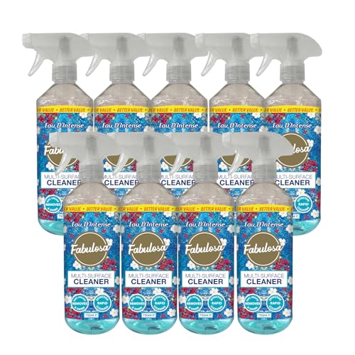 Spray multi-surfaces Fabulosa, nettoyant multi-surfaces tout usage, 750 ml, vendu par lot de 9 unités, Intense Spray multi-surfaces Fabulosa, nettoyant multi-surfaces tout usage, 750 ml, vendu par lot de 9 unités, Intense
