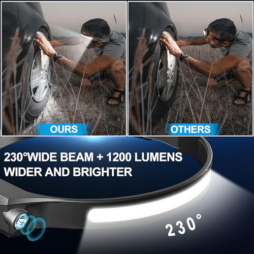 Headlamp-Rechargeable-4Pack-6-Mode-Headlamps-for-Adults-1200Lumens-LED-Headlamp-With-Motion-Sensor230COB-Wide-Beam-Headlight-Bright-Headlamp-Flashlight-for-Camping-Accessories-Gear-Hiking-Running
