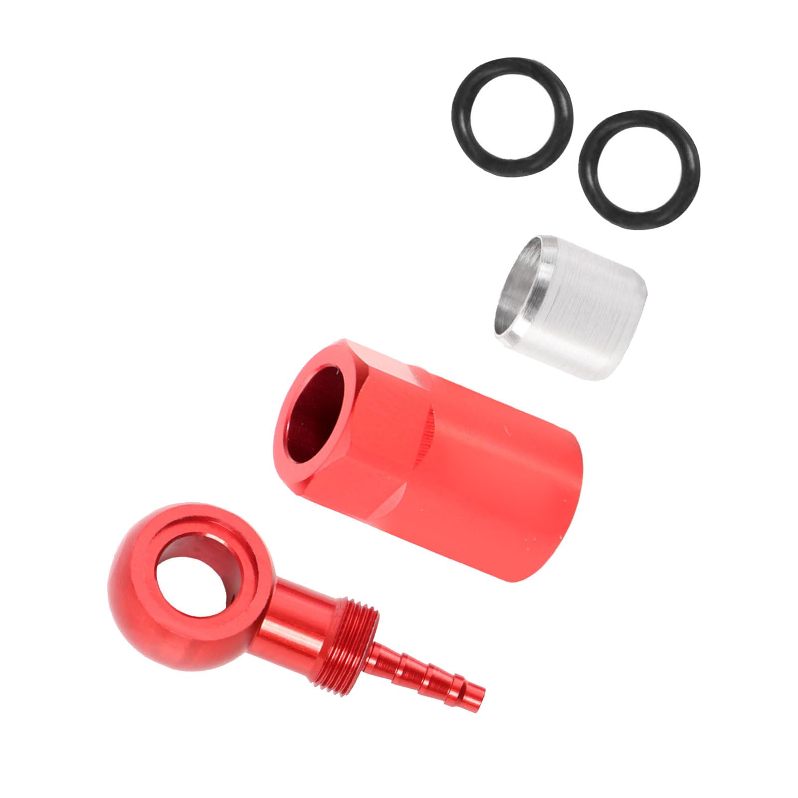 Anodized Alloy Brake Hose Connectors Set Suitable for Mountain Bike Hydraulic Discs Hydrostatic Brake Hose Connectors