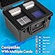Eligara Karten Aufbewahrungsbox für Abgestufte Karten, Karten Box für 40 PSA, Top Loader Boxs, Sammelkarten Case Kompatibel mit Top Loader, Sportkarten & One Touch