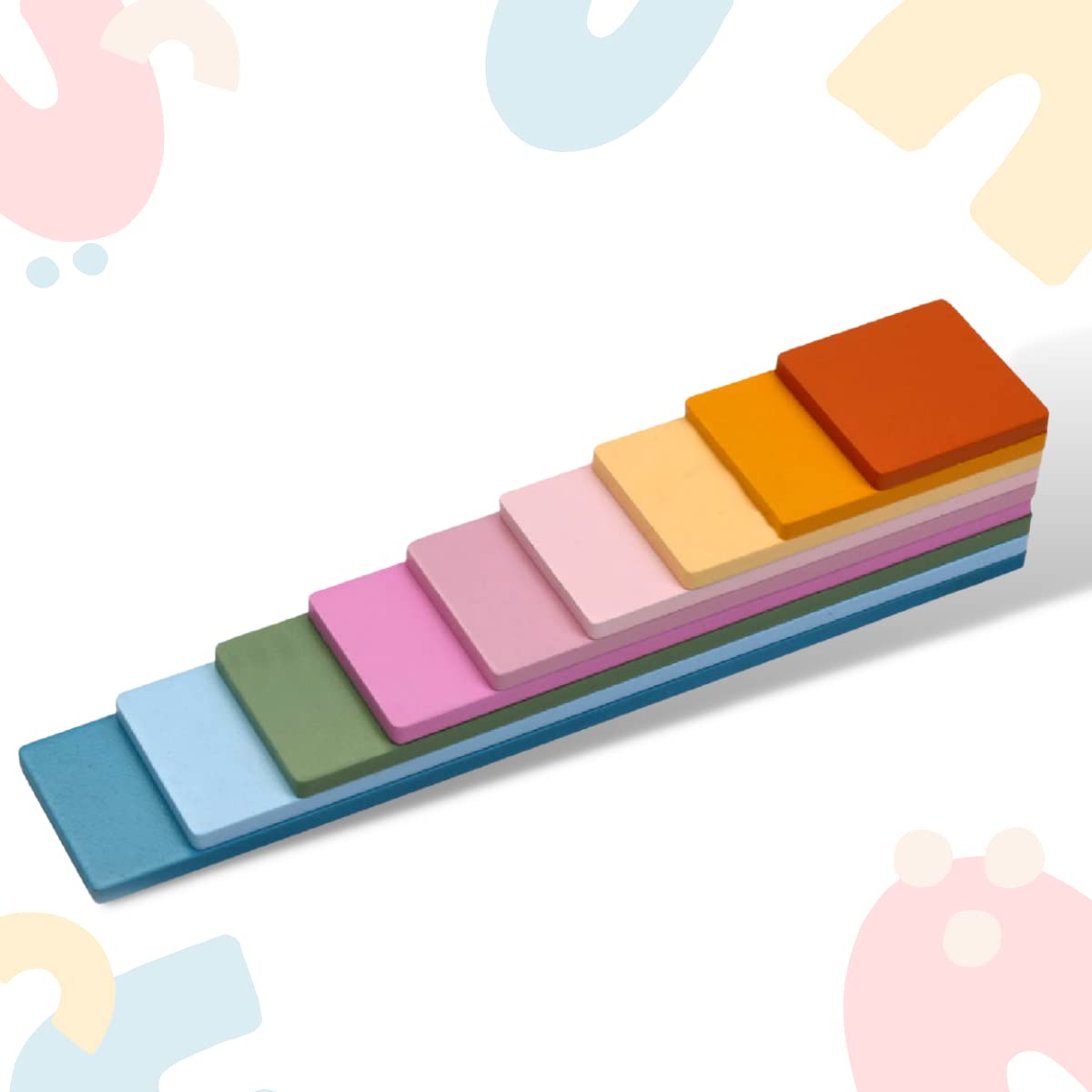 The Funny Mind Learning and Educational Cute Rainbow Colorful Rectangular Wooden Balancing Game Building Blocks Kids Wooden Toy for Kids, Birthday Gift for Boys Girls 1 2 3 Year Old (B0C3WW3D5X) Amazon Price History, Amazon Price Tracker
