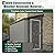 YOPTO 4×8 FT Outdoor Metal Storage Shed,Heavy-Duty Lean to Storage Shed with Floor Base,Garden Tool Metal Storage House W/Lockable Door and 2 Air Vents,Weather Resistant,for Backyard,Patio,Lawn,Gray