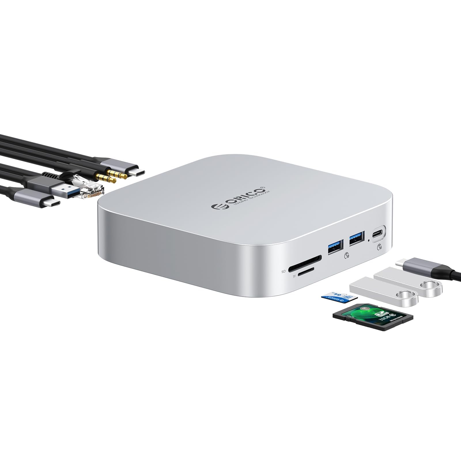Amazon.com: ORICO MiniLink Mac mini M4 Dock & Stand, 2 × 10Gbps