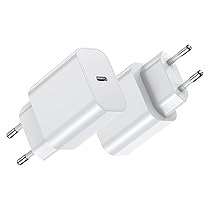 BHHB 20W Caricatore USB C, Blocco di Alimentatore Spina Sviluppato per A-pple, Presa USB C compatibile con i-Phone 17, 16, 15, 14, 13 Plus Pro Max Mini, Air-Pods i-Pad, Samsung Galaxy S25, 24, 23(2 Pezzi)