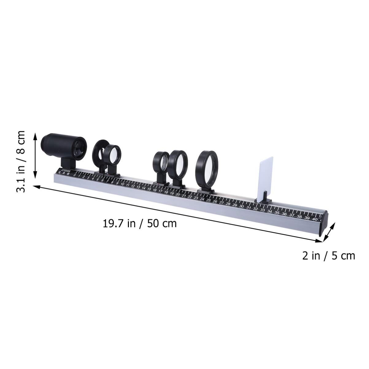 9pcs Optical Instrument Physics Experiments Physical Teaching Tools for Classroom Demonstrations Concave Convex Lens Imaging Equipment Enhance Practical Skills Learning Interest