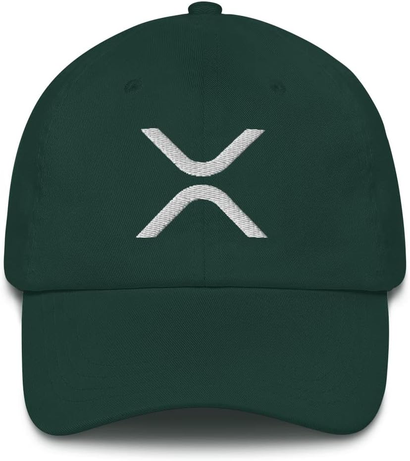 Hogue WS LLC Ripple XRP Cryptocurrency Logo Hat (Embroidered Dad Cap)