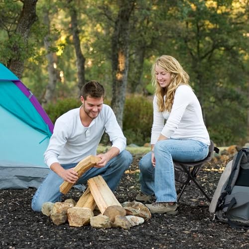 REDCAMP 2 Pack 22.4IN Tall Folding Tripod Stools for Adults, Lightweight Portable Camping Stools for Fishing Hunting Backpacking Traveling, Black by REDCAMP - Image 9