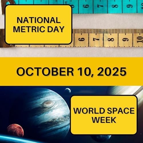 National Metric Day & World Space Week Podcast Por  arte de portada