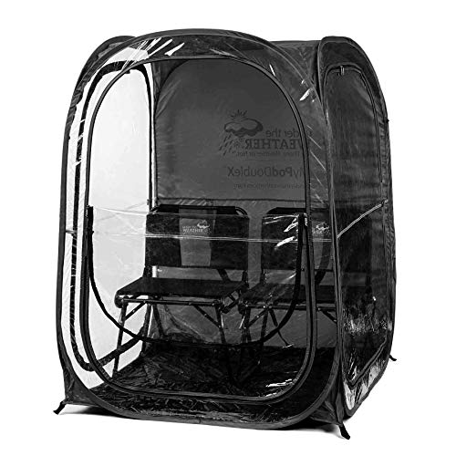 Under the Weather Black MyPodDoubleX Pop-up Weather Pod. The Original, Patented WeatherPod