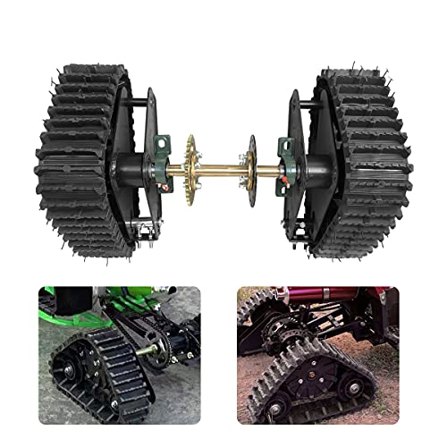 Julymoda 600Mm 24" Rear Axle Track Assembly Kits For Go Kart Atv Quad Rear Wheel Snow Sand Snowmobile Diy Use Metal Black #TOP1