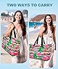 ISEYOU Extra Large Beach Bag, Waterproof Beach Bags with Zip, Lightweight Foldable Beach Tote Bags, Large Capacity Multi-Pocket Beach Bags for Women, Perfect for Pool Shopping Travel Vacation Gym #4