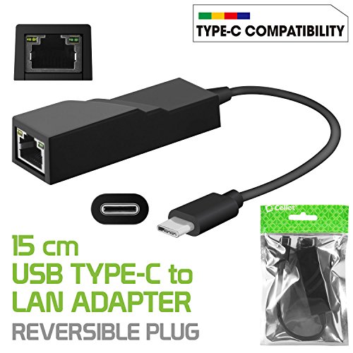 Usb-C To Lan Adapter, Cellet Type C To Rj45 Ethernet Network 10/100 Mbps For Macbook Series Chromebook Pixel And More #TOP3