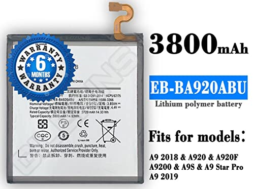 Image of THE BATTERY STORE Orignal EB-BA920ABU Battery for Samsung A9 2018 Battery with 6 Months Warranty and high Capacity Battery Backup (for Samsung A9 2018)
