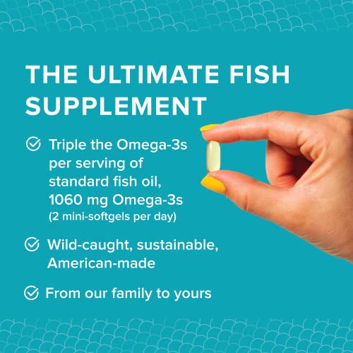 Trident Pure Catch Wild Alaska Omega 3 Fish Oil Supplement - (60 Count Soft Gels) - Provides 1,060 Mg Of Omega-3 Fatty Acids, Including Epa & Dha, Supports A Healthy Heart, Brain, And Vision, Citrus #TOP1