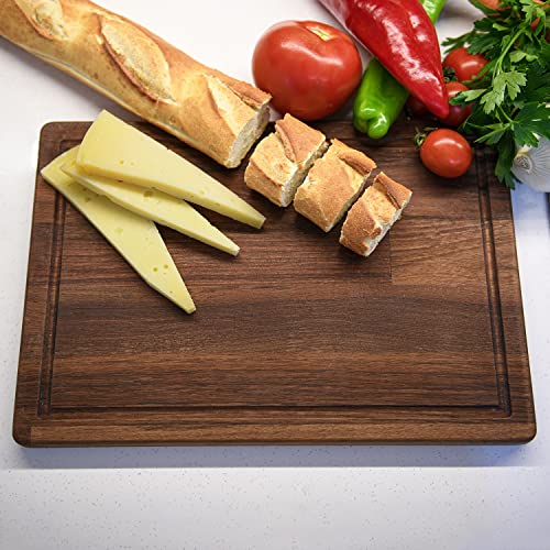 Kenzal Walnut Wood Cutting Boards For Kitchen, Heavy Duty Chopping Board With Juice Groove, Kitchen Chopping Board For Meat(Butcher Block), Cheese And Vegetables 13 X 10 Inches #TOP5