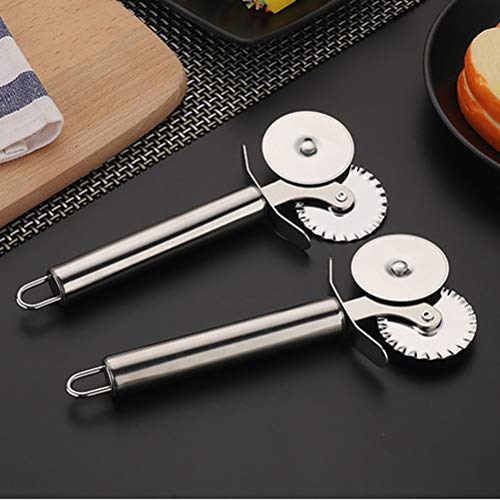 Cortador de pizza de aço inoxidável da Lioobo, cortador de massa e cortador de massa