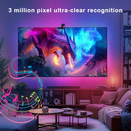 Tira LED RGB para TV impermeable con cámara AI 55-65 pulg miniatura 5