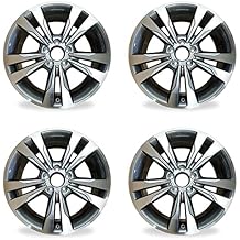 New Set of 18" 18x8.5 Alloy Wheel for 20142016 Mercedes-Benz E-Class, E350, E400 | OEM Design Replacement Rim | Machined Grey | Direct Fit - OE Stock Specs | 85397