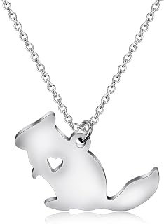 Chinchilla Pendant Necklace Chinchilla Lover Jewelry Gift For Chinchilla Pet Owner