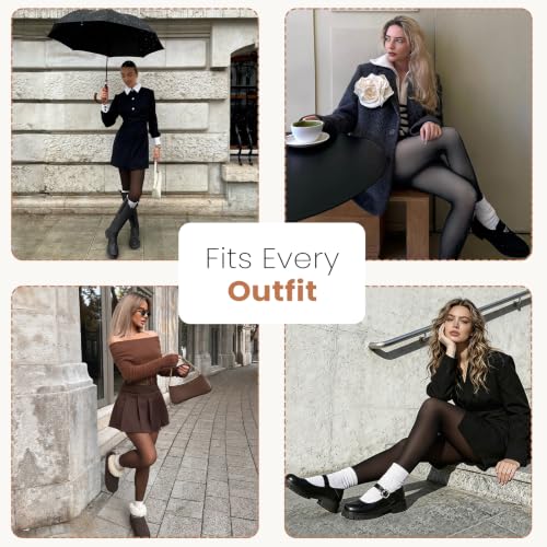 Image of Women's Fleece Lined Tights Thicken for Warmth