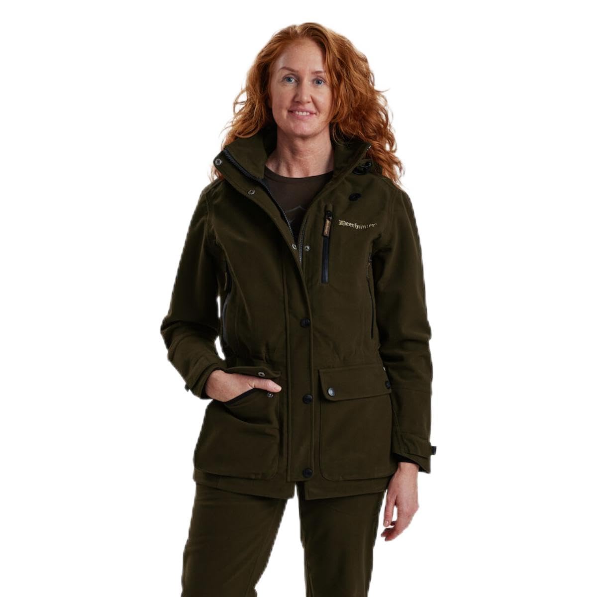 Deerhunter Women's Brown Lady Gabby Jacket Peat C48 - Hunting Jacket Insulated Weatherproof For Men