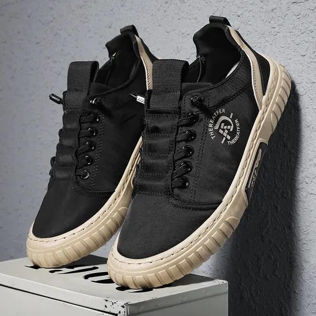 Image of Men's Casual Athletic Sneakers, Lace-up Design with Rubber Sole, Comfortable & Lightweight,Air Mesh Casual Shoes for Men,Soft Cushion Insole Casual Sneakers for Men (Multicolour)