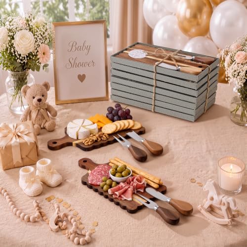 Set de 6 Tablas de Madera de Acacia con Mango y Utensilios miniatura 5