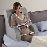 Poltrona comodone PLUS DISPOSITIVO MEDICO, schienale ortopedico con tessuto sfoderabile e lavabile. Poltroncina da letto per anziani o allattamento, poggia schiena letto Grande