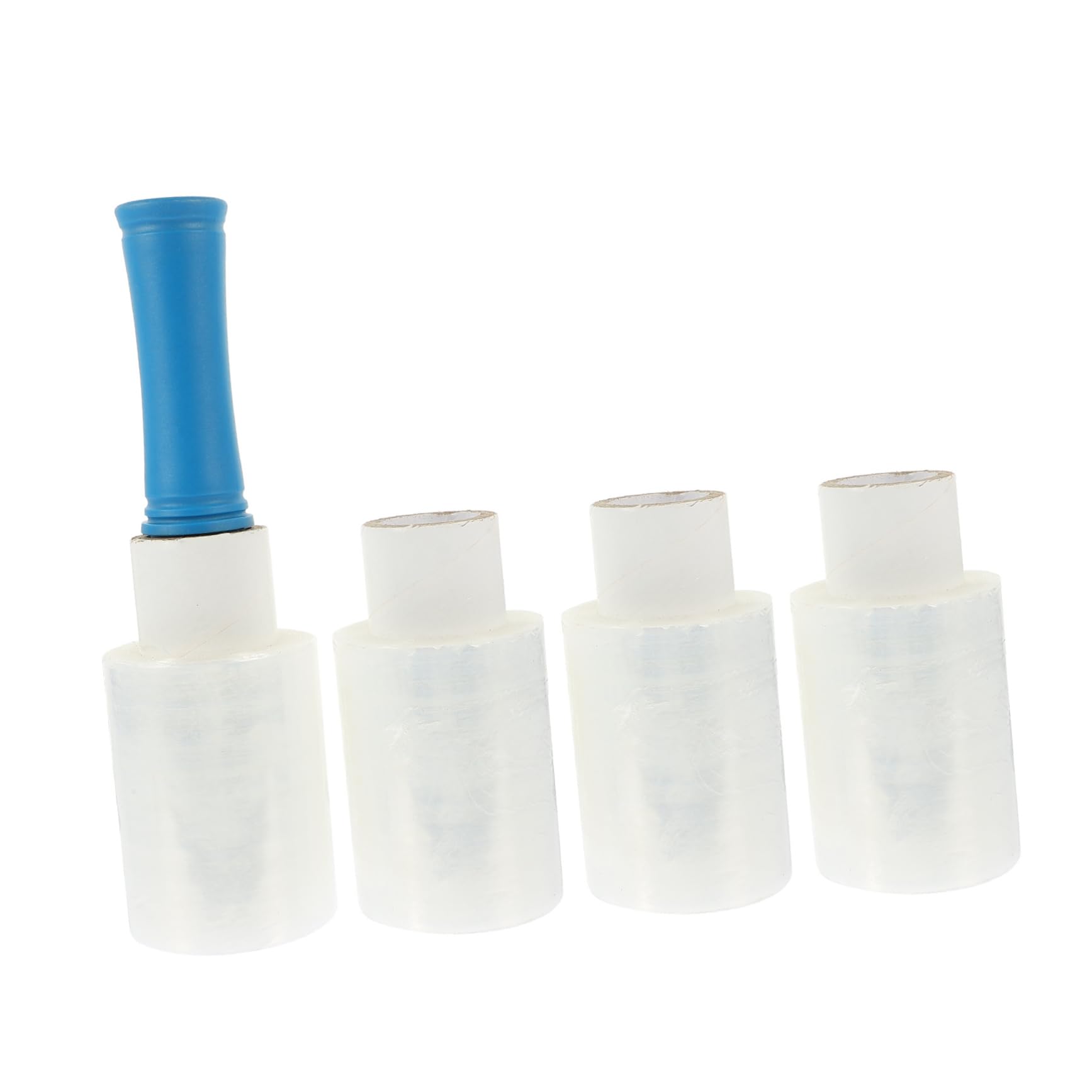 KICHOUSE 1 Set Handle Stretch Film Stretch Wrapping Film Cling Window Film Hand Grips Portafilter Heavy Duty Shrink Film Handheld Wrapping Film Clear Tray Moving Pallets Lldpe New Material