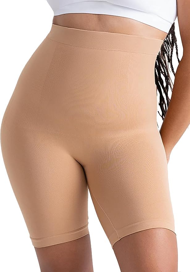 london hills High Waist Tummy Control Seamless Shapewear Slimming Shorts for Women | Stretchable Body Shaper Briefs | Postpartum Control, Waist Trainer Fit Inner Wear | Anti-Chafing Thigh Support-picture-12