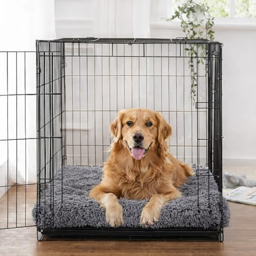Image of ZEXSAZONE High-Density Rebond Foam Cooling Dog Bed for Summer | 90 x 60 CM Large Soft Rectangular Pet Bed | Washable Thick Cushion with Anti-Slip Bottom | Indoor Use (Large, Grey)