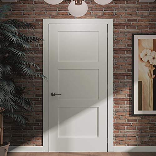 3-Panel Door, Kimberly Bay® Interior Slab Shaker White (32x80) - Thumbnail 2