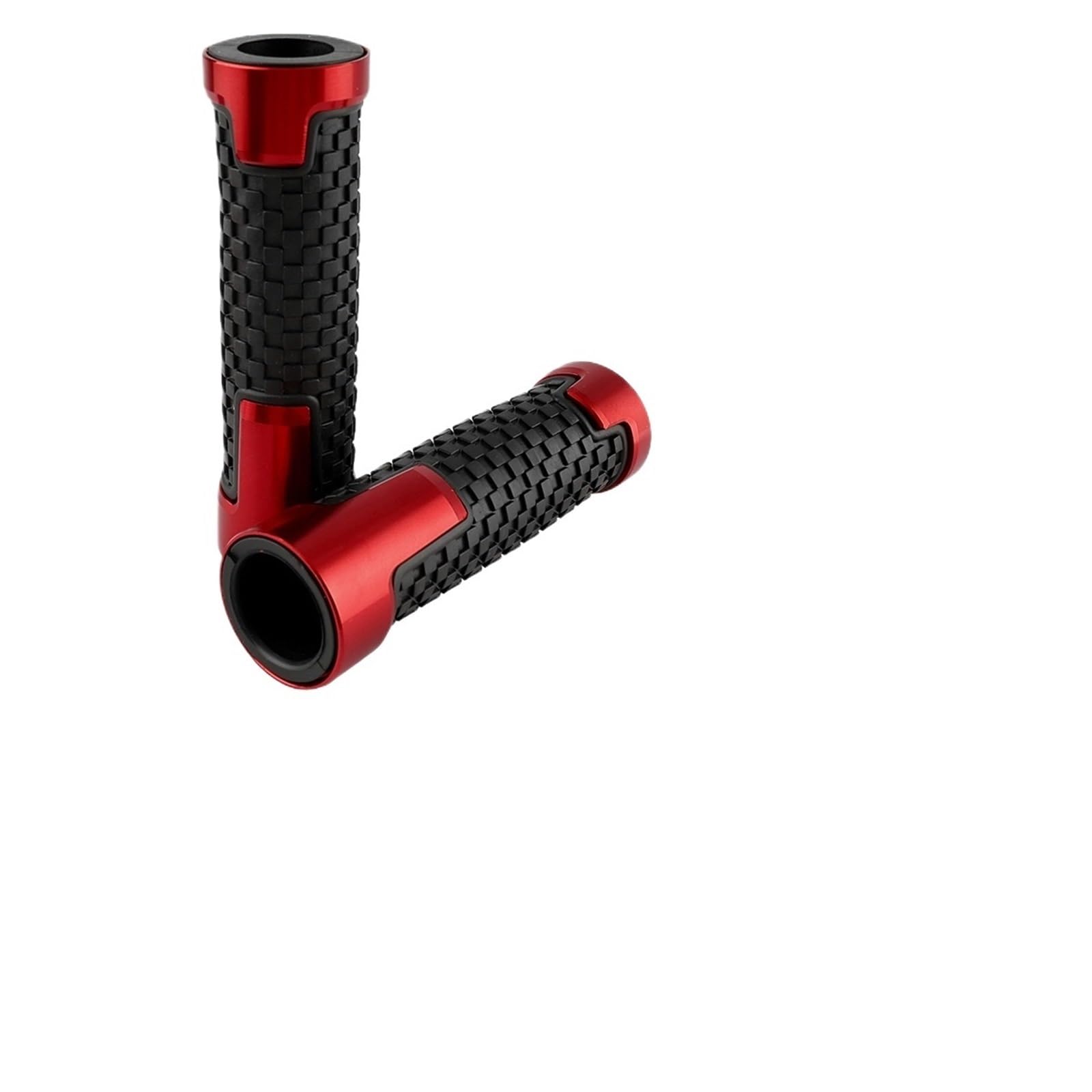 Motorradgriffe Für Scooter Dirt Bar Grip | 1 Paar CNC-Aluminium-Gummi-Lenkergriffe, rutschfeste Endkappen, 22 mm