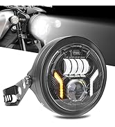 Amazon | VANCROSER 7インチバイクヘッドライト ホワイトDRL/イエロー