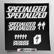 Stickersland® Aufkleber-Set kompatibel mit Rahmen MTB Mountainbike und Helm | Aufkleber-Aufkleber für Fahrräder mit Logos | Stickersland® (mattweiß)