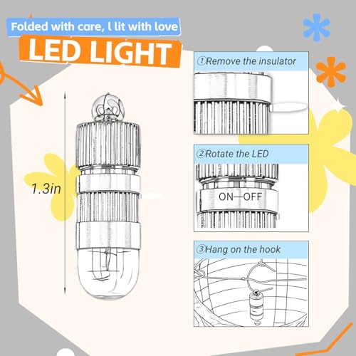 Image of Yellow Chinese Paper Lanterns with LED Lights, 10-Pack 12inch | Hanging Lights for Fall Festival, Birthday Decorations, Ceiling Decor, Home Party & Baby Shower