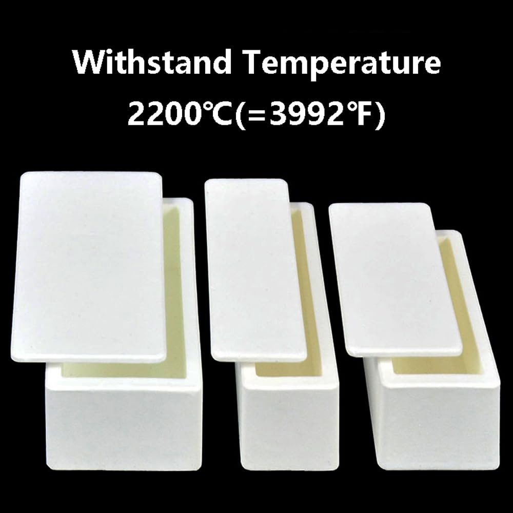 Tygiel zawierający 99% czystego magnezu - Wysokotemperaturowa łódź ceramiczna MgO - Pojemność 2200 ℃, 1 szt.(43mL*60 * 40 * 30mm)