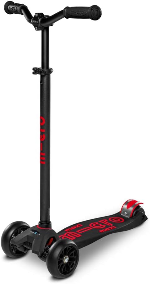 – Micro MMD087 Maxi Deluxe Pro Scooter, Black/Red