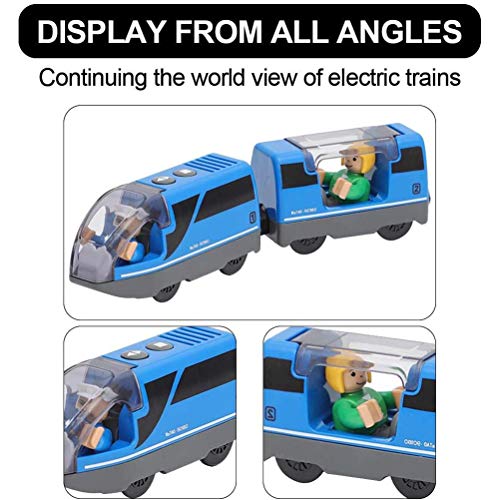 Elektrisches Zugspielzeug Holzeisenbahn Zug Batteriebetriebene Aktion Lokomotive Zug Spielzeug Zug Magnetisches… – Bild 7
