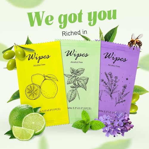 Image of Individual Hand Wipes Wet Wipes Travel Size,Wet Wipes Individually Wrapped