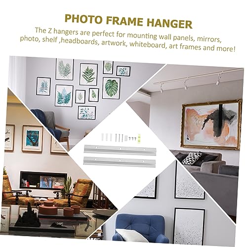 Image of DOITOOL 3sets French Cleat Hanger Kit Metal Picture Frame Mirror Mounting Brackets Easy to Install Interlocking Hardware for Art Shelves and Wall Decor