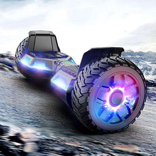 Uni-Sun All Terrain Hoverboard, 8.5" Offroad Hoverboard, Hoverboard With Lights And Bluetooth For Adults And Teens, Off Road Hoverboard Gifts #TOP4