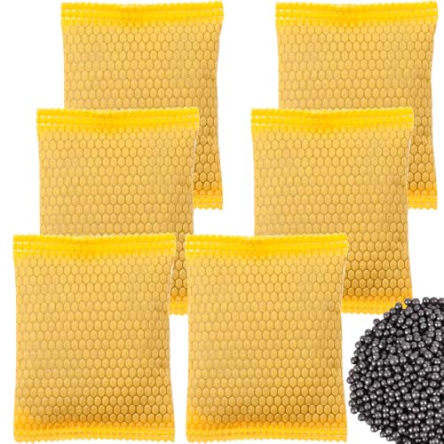 Paquete de 6 bolsas purificadoras de aire de carbón activado natural para el hogar o el coche; elimina los olores y la humedad; ambientador desodorante de automóvil; paquete de 50 g/paquete de