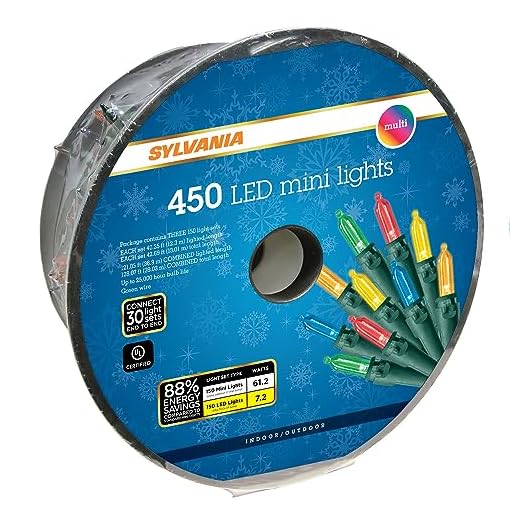 Sylvania LED Mini Multicolored 450 Ct Christmas Lights