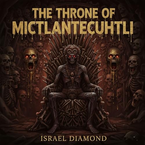 Diseño de la portada del título The Throne of Mictlantecuhtli