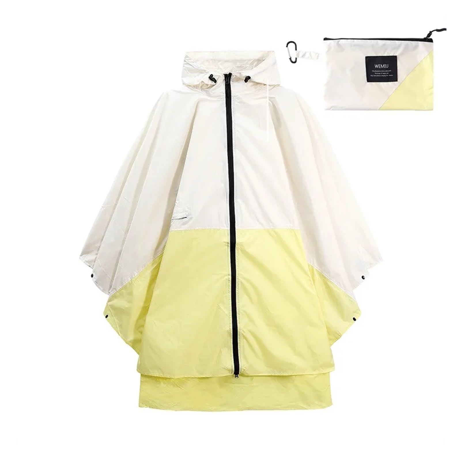 Impermeabile da donna, stile lungo, da escursionismo, leggero, da ciclismo, zaino da uomo