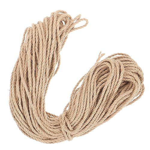 BESPORTBLE 1 ロール 猫の登山ロープ ワンド フィーダ スクラッチャー 麻ひも 猫の爪とぎ 猫草の 棒 役職 猫ひっかき棒用ロープ 猫用おもちゃ サイザルロープ Khaki