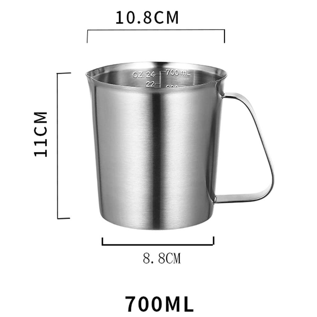 Miarka Ze Stali Nierdzewnej, Miarka Metalowa, Miarka Kuchenna, Miarka Do Gotowania, Domowe Artykuły Kuchenne (Size : 700Ml)