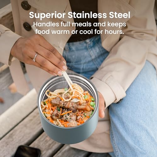 Image of Bentgo Stainless Steel Insulated Food Container, Leak-Proof, 19 fl oz