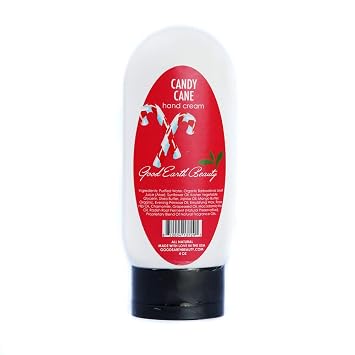Candy Cane Peppermint Mint Hand Cream - 4 Ounce Tube